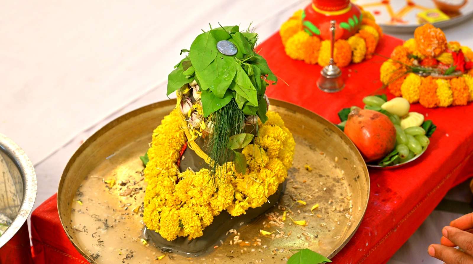 A Glimpse of Rudraabhsiek Puja